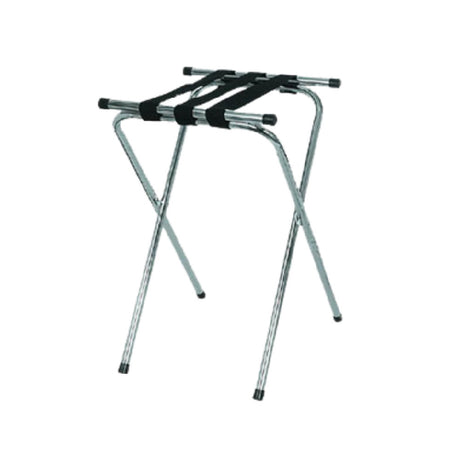 Browne Foodservice 575696 Deluxe Tray Stand 19-1/2" X 15" X 31-1/2"H With Double Bar And (3) Straps