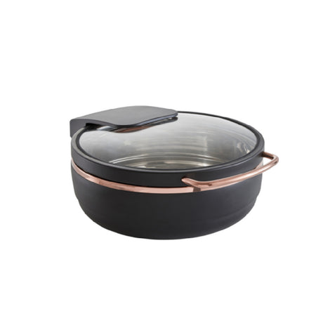 Bauscher Hepp 57.0001.9300 - Induction Plus Chafing Dish, Round, Black/copper
