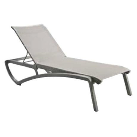 Grosfillex US246289 Sunset Chaise Lounge Stackable Without Arms