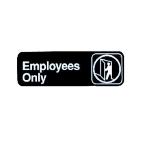 Tablecraft 394506 Cash & Carry Sign 3" X 9" "Employees Only"