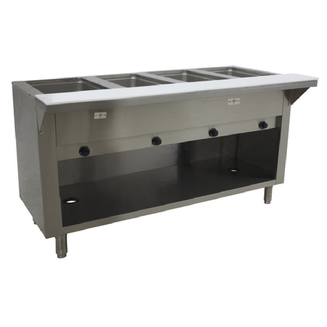 Advance Tabco HF-4G-LP-BS Hot Food Table LP Gas 62-7/16"W X 30-5/8"D X 34-3/8"H