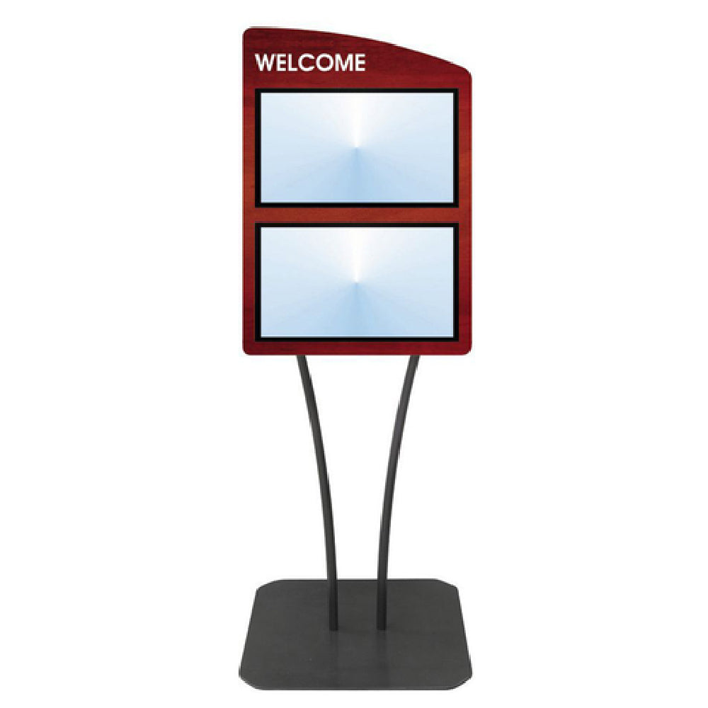 Hubert 34171 - Menu Board, 2-pocket, Floor Stand