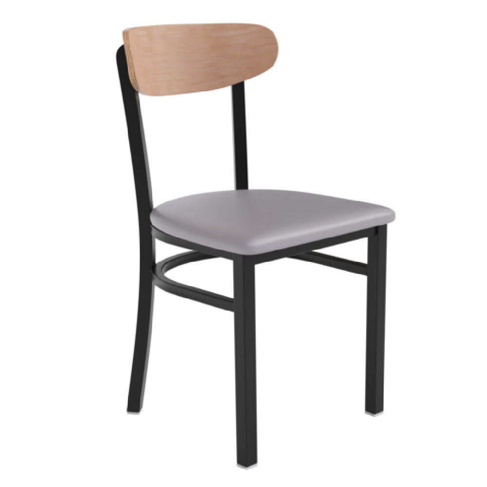 Flash Furniture XU-DG6V5GYV-NAT-GG Wright Dining Chair 500 Lb. Weight Capacity