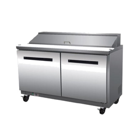 Maxximum MXCR48SHC Maxx Cold X-Series 48" Sandwich & Salad Station 12 Cu. Ft. Storage Capacity