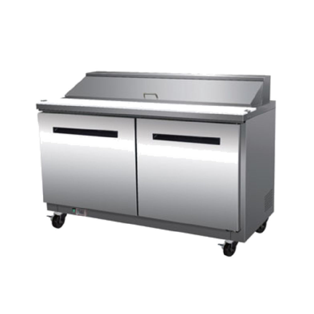 Maxximum MXCR60SHC Maxx Cold X-Series 60" Sandwich & Salad Station 15.5 Cu. Ft. Storage Capacity