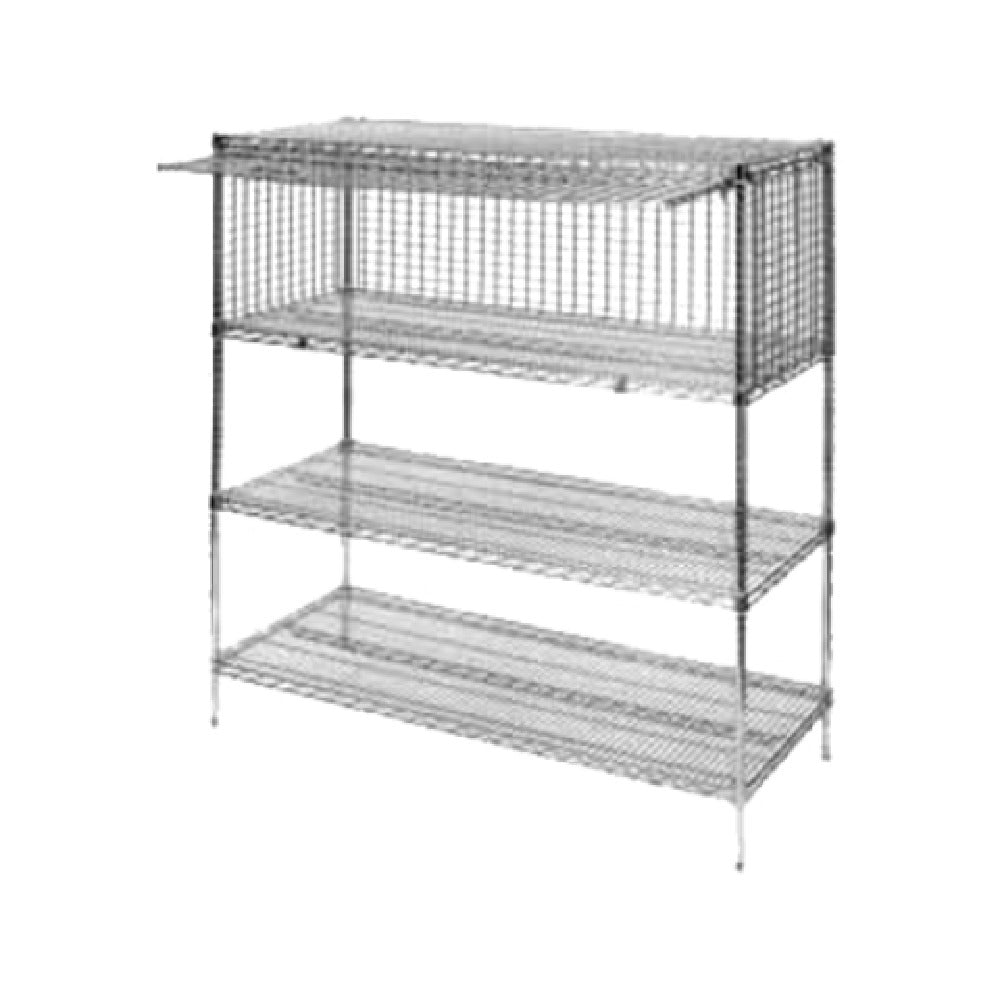 Metro SECM2430NC Super Erecta® Security Module 30"W X 24"D X 20"H Includes: (2) End Panels (1) Back Panel (1) Door & Slides (post & Shelves Sold Separately)