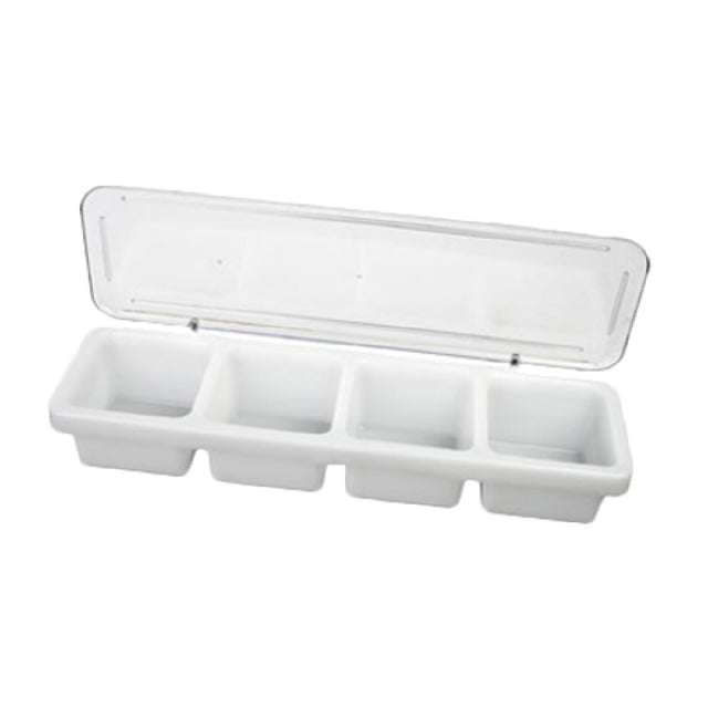 Thunder Group PLBC004P Condiment Server With Cover 18" X 5" X 3"