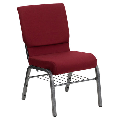 Flash Furniture XU-CH-60096-BY-SILV-BAS-GG Hercules Series Stacking Church Chair