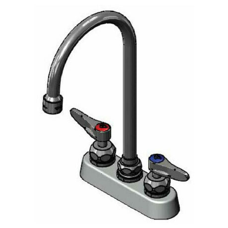 T&S Brass B-1110-5X-V22CR Workboard Mixing Faucet Deck Mount 4" Centers