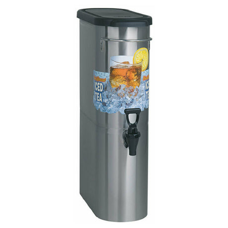 Bunn 39600.0001 TDO-N-3.5 Narrow Iced Beverage Dispenser 3.5 Gallon Capacity Sump Dispense Valve