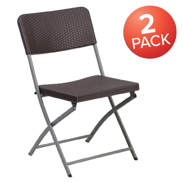 Flash Furniture 2-DAD-YCZ-61-GG Hercules Series Folding Chair 18"W X 22-1/4"D X 31-1/4"H