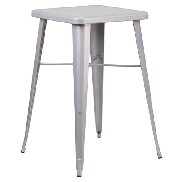 Flash Furniture CH-31330-SIL-GG Table 23-3/4"W X 23-3/4"D X 40"H (footprint: 27-3/4"W X 27-3/4"D)