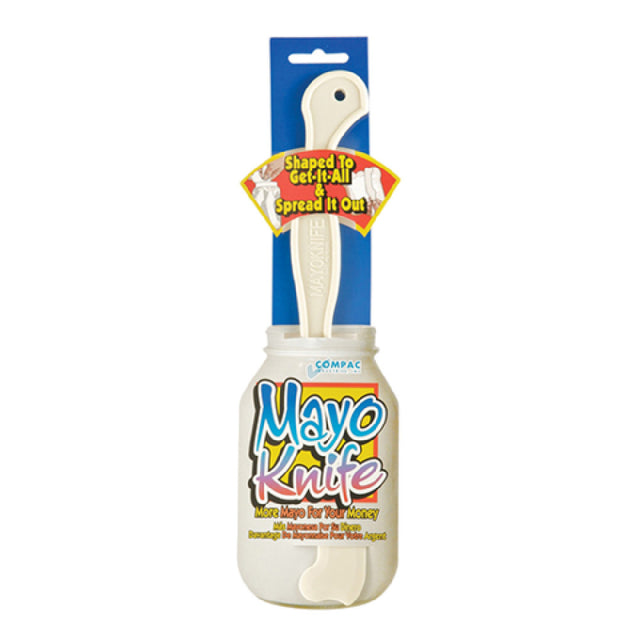 Harold Import Co. 13400 Compac Industries Mayo Knife Unique Shape Scrapes Out Entire Jar Plastic