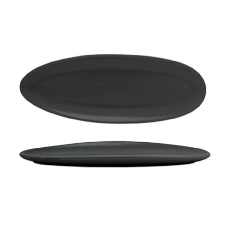 FOH DSU008BKP23 Tides™ Slim Plate 11-1/2" X 5" Oval