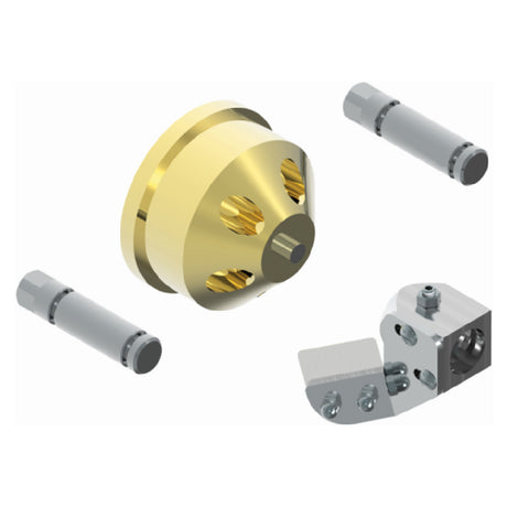 SIRMAN 28180116DIE + BLEDE40115112 - Pasta Die, #116 Penne (w/ Diagonal Cutter Kit) 28180116,8.8mm