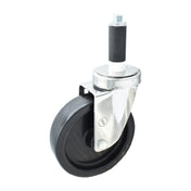 BK Resources 5SS-1RA-LDP - Swivel Caster, 1" Expanding Stem, 5" Polyolefin Wheel