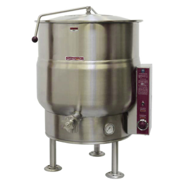 Crown Steam EL-25_208/60/3 Stationary Kettle Electric 25 Gallon Capacity