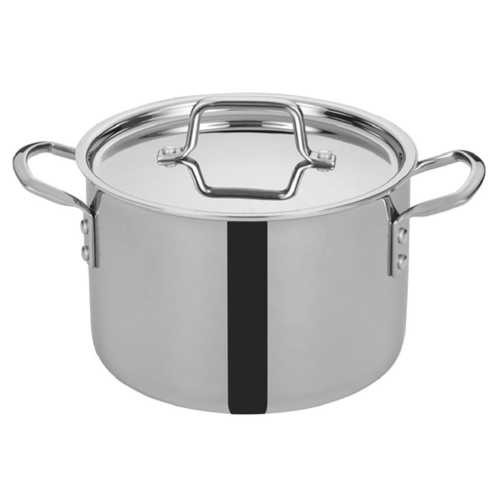 Winco TGSP-6 Tri-Gen™ Induction-Ready Stock Pot 6 Qt. 8-1/2" Dia. X 7-2/3"H