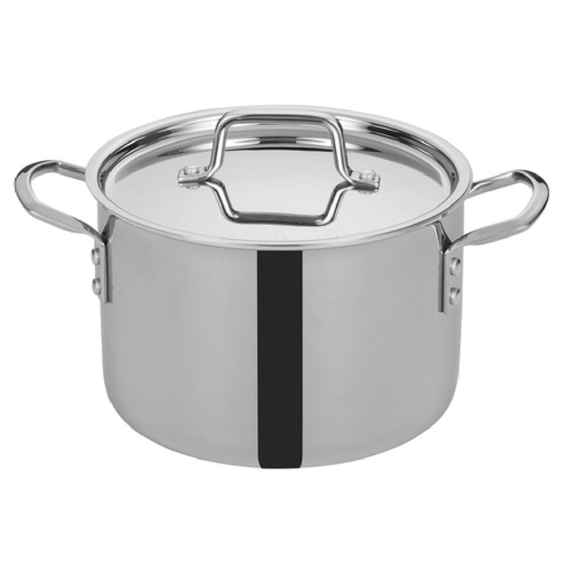 Winco TGSP-6 Tri-Gen™ Induction-Ready Stock Pot 6 Qt. 8-1/2" Dia. X 7-2/3"H