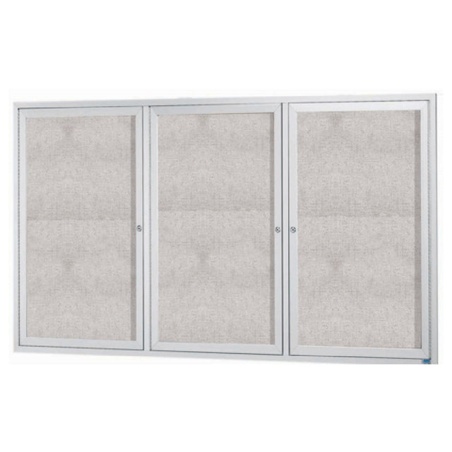 Aarco ODCC4872-3R Aluminum Bulletin Board 72"W X 48"H Enclosed