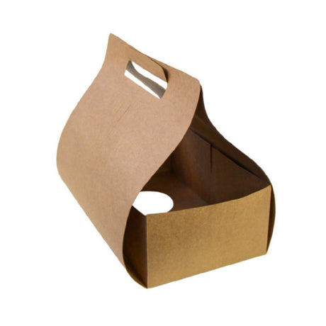 PacknWood 210CUPBC22 - Kraft Paper To Go Lunch 2 Cups Carrier, 10"L X 6"W X 9"H, (8oz., / 10oz., / 12oz., / 16oz., / 20oz.) (200 Pcs)
