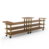 Steelite MGCMLB17BBXW - Elongated Classic Station, 161.0" X 29.5" X 47.0", Modular