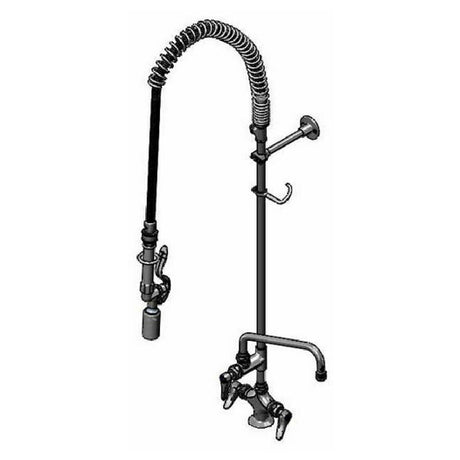 T&S Brass B-0113-10CRBJST EasyInstall Pre-Rinse Unit Single Hole Deck Mount Mixing Faucet