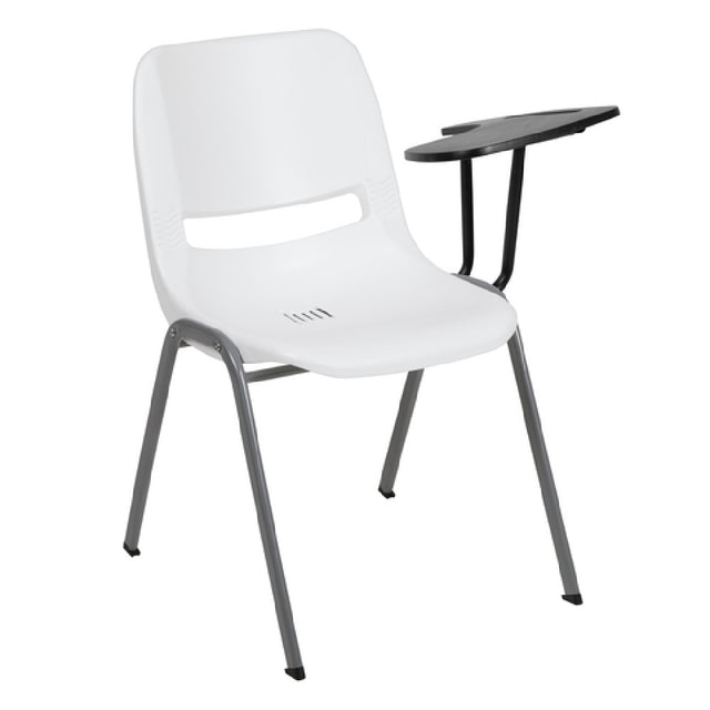 Flash Furniture RUT-EO1-WH-LTAB-GG Hercules Series Ergonomic Shell Chair 880 Lb. Weight Capacity