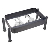 Steelite 5670S569 - Rectangle Stackable GN 1/1 Stand W/Fuel Holder Sand, 27.125" X 14.75" X 10.875"