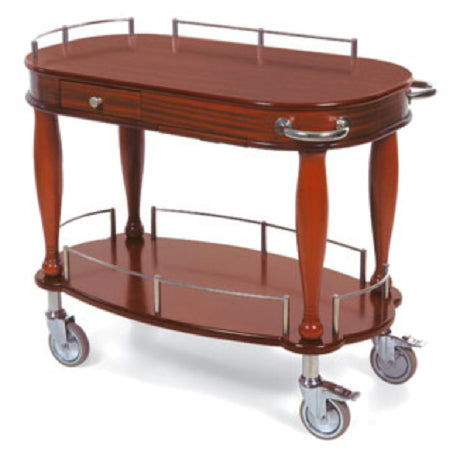 Lakeside 70011 Serving Cart-Bordeaux 21-5/8"D X 39-3/8"W X 3 Drawer