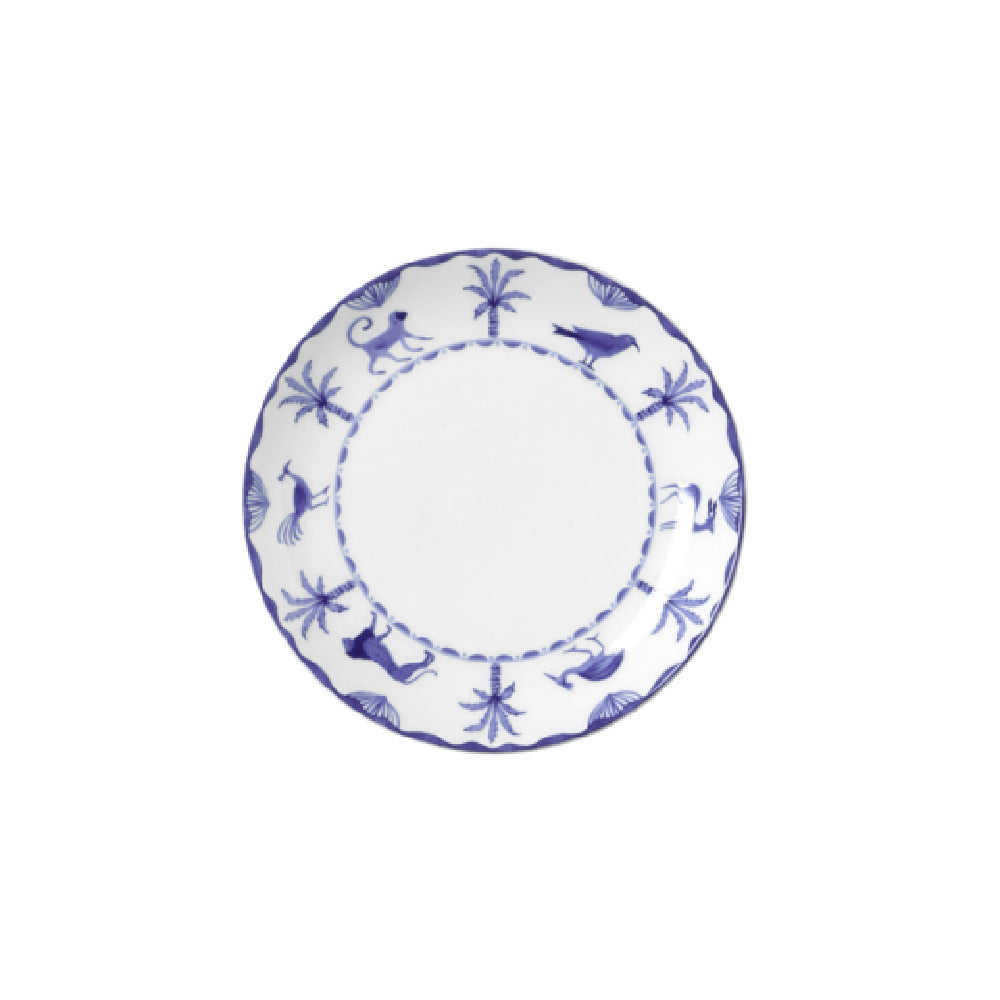 Steelite 82124AND0421V2 Plate Coupe 6.5" X 0.75" Sultans Garden Blue
