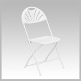 Flash Furniture LE-L-4-WHITE-GG Hercules Series Folding Chair 800 Lb. Weight Capacity