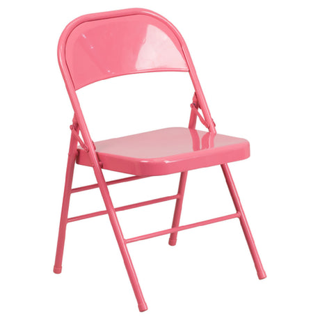 Flash Furniture HF3-PINK-GG Hercules Colorburst Series Folding Chair 300 Lb. Weight Capacity