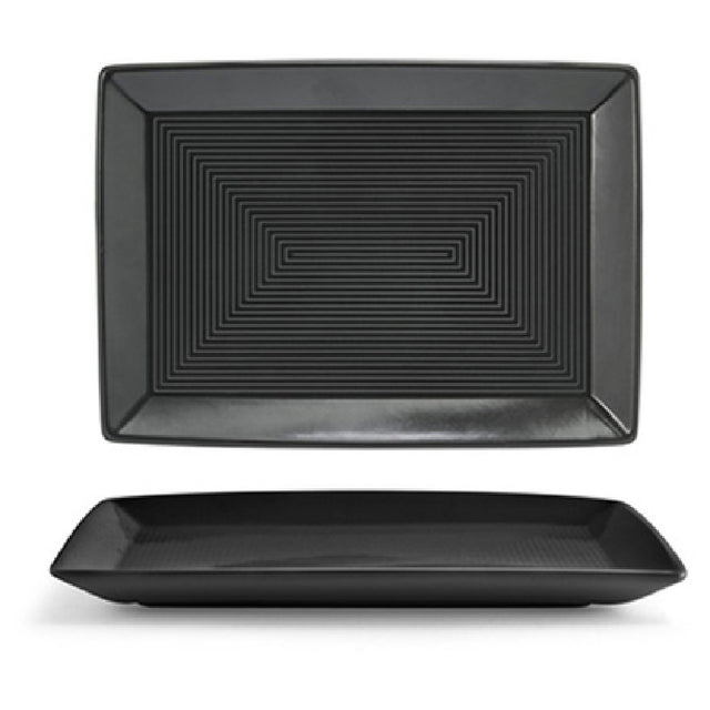 FOH DSP001BKP23 Spiral® Plate 7" X 5" Rectangle