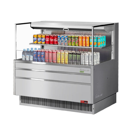 Turbo Air TOM-48L-UF-S-2S-N Horizontal Open Display Merchandiser Low-profile 10.2 Cu. Ft. Capacity