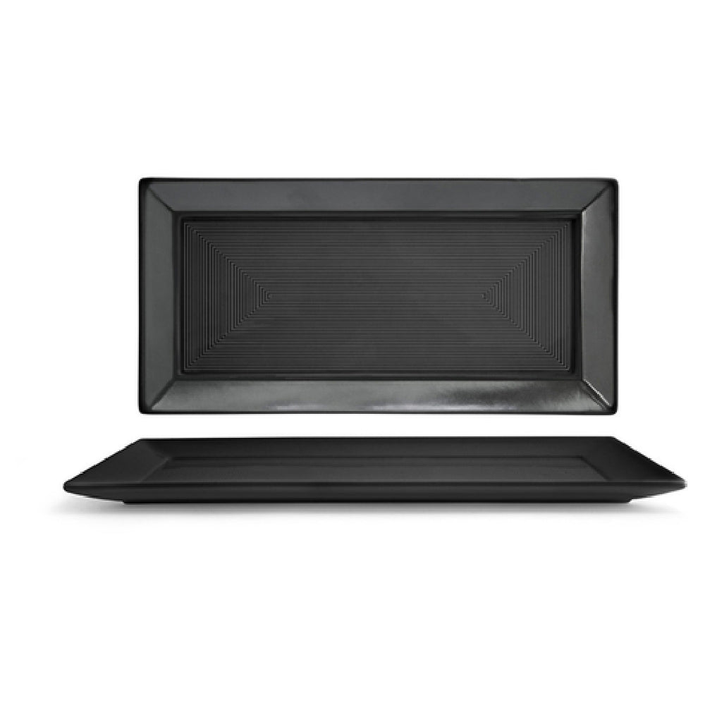 FOH DDP004BKP21 Spiral® Plate 14" X 7" Rectangle