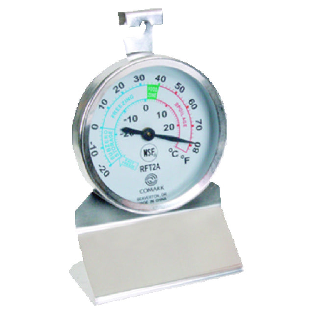 Franklin Machine Products 138-1044 Refrigerator/Freezer Thermometer 2" Dia. Round Face 20° To 80° F Temperature Range