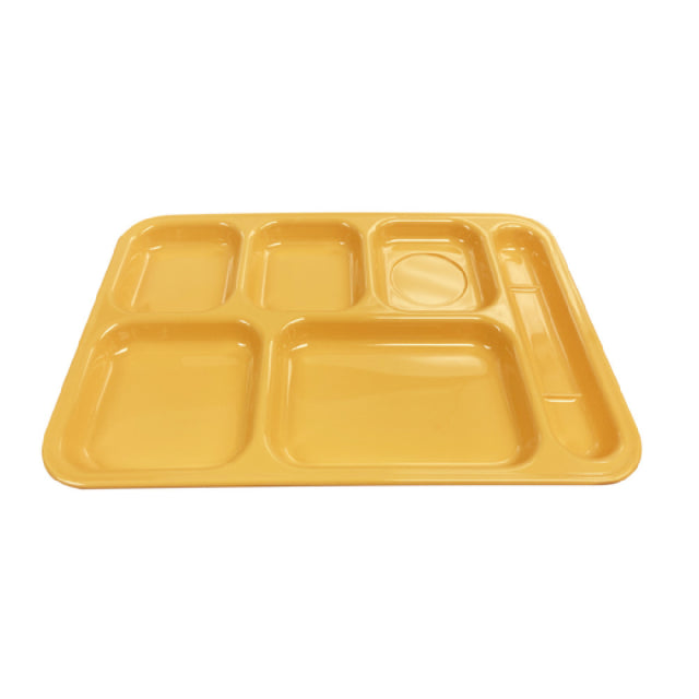 Thunder Group ML802YW Tray 14-1/2"W X 10"D X 7/8"H Right Hand (6) Compartment