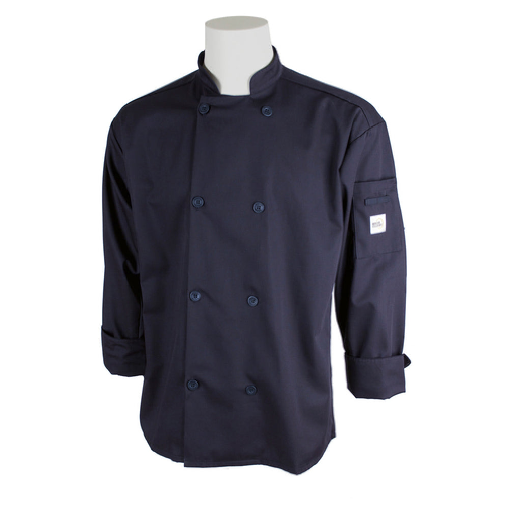 Mercer Culinary M60010NB2X Millennia® Unisex Jacket (8) Traditional Buttons Shoulder Pocket