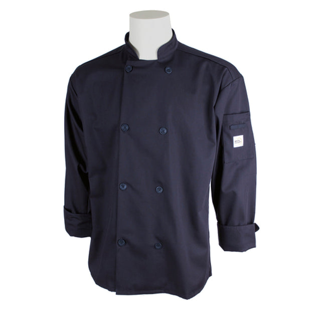 Mercer Culinary M60010NB5X Millennia® Unisex Jacket (8) Traditional Buttons Shoulder Pocket