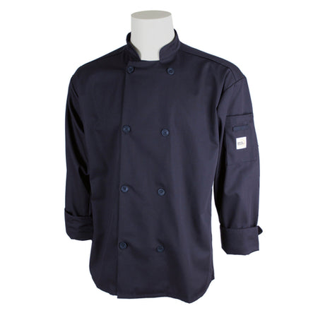 Mercer Culinary M60010NB1X Millennia® Unisex Jacket (8) Traditional Buttons Shoulder Pocket