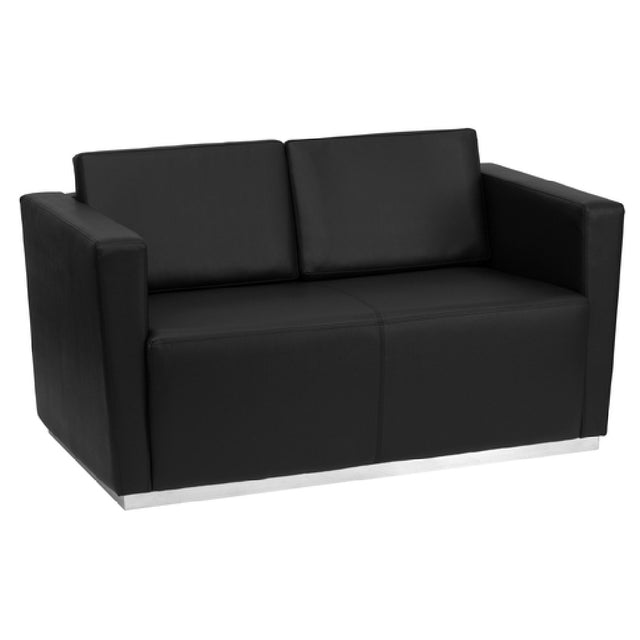 Flash Furniture ZB-TRINITY-8094-LS-BK-GG Hercules Trinity Series Loveseat 55-1/2"W X 32"D X 31"H