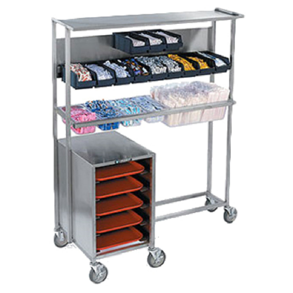 Lakeside 2610 Tray Starter Station Mobile Solid Top Shelf