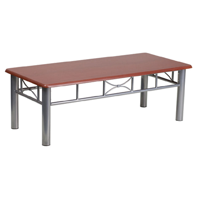 Flash Furniture JB-5-COF-MAH-GG Coffee Table 21"W X 45-3/4"D X 15-1/2" 3/4" Thick Mahogany Laminate Top