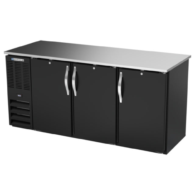 Beverage Air BBN72HC-PT-B - Refrigerated Back Bar Pass-Thru Storage Cabinet, Three-section