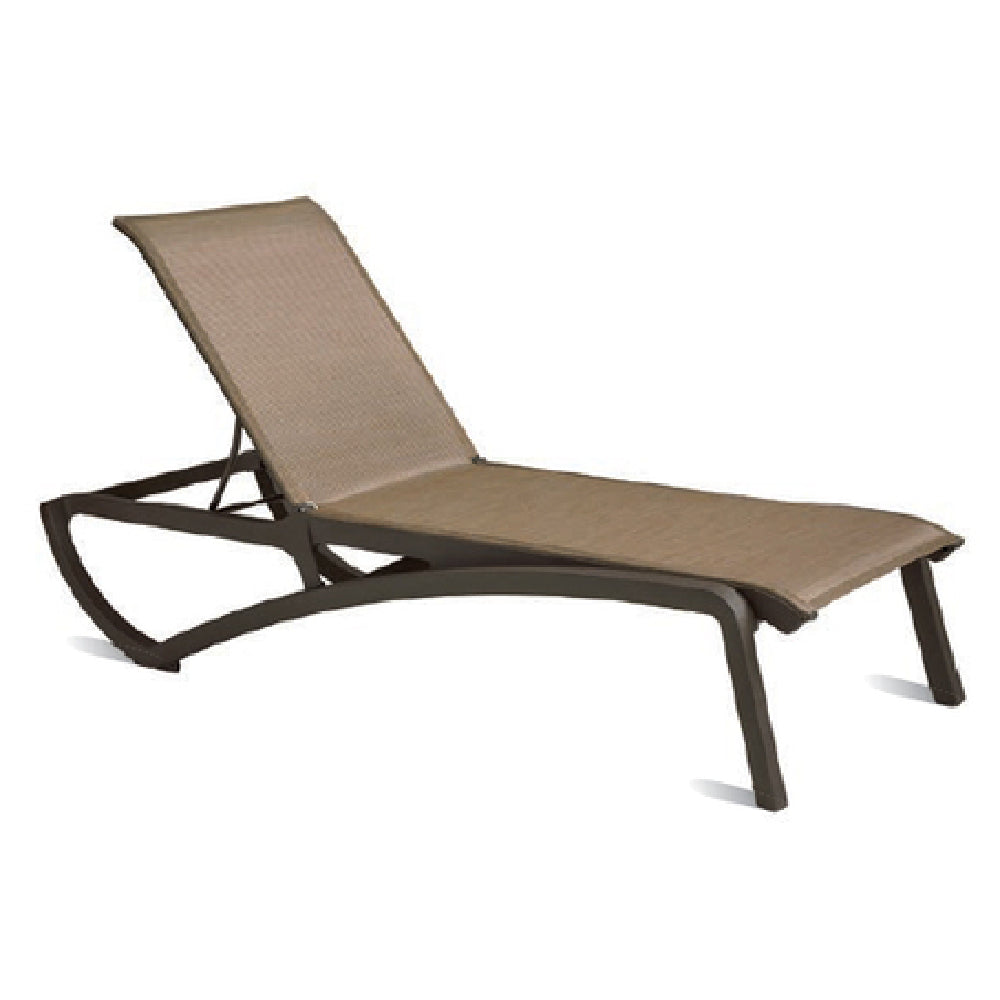 Grosfillex US642599 Sunset Chaise Lounge Stackable Without Arms