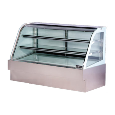 Spartan SD-72 Curved Glass Deli Case 70-3/4" Bottom Mounted Self-contained Refrigeration