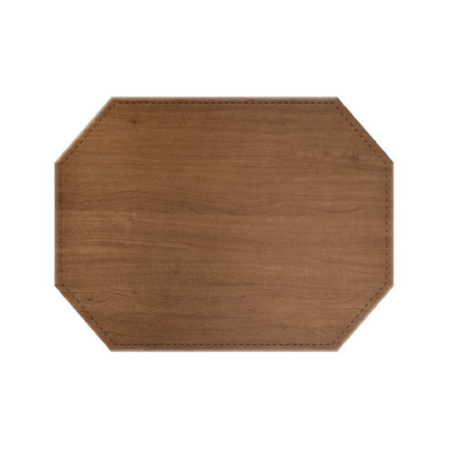 Risch PLACEMATDXOCT-SHERWOOD 16X12 Sherwood Faux-wood Premium Sewn Placemat (specify Color)
