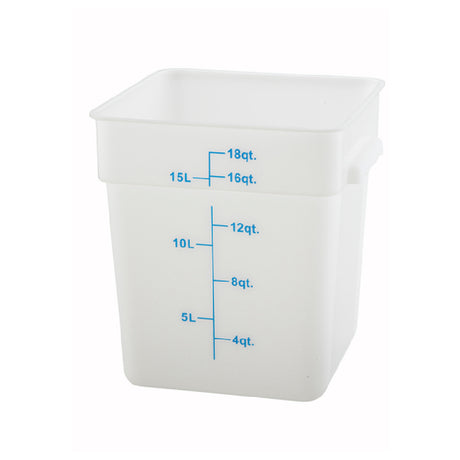 Winco PESC-18 Storage Container 18 Qt. 10-1/8" X 11-5/8" X 12-3/8"H