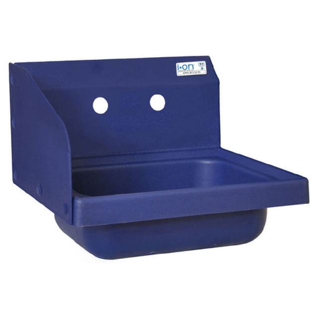 BK Resources APHS-W1410-LSB Antimicrobial Hand Sink With Left Side Splash 14" Wide X 10" Front-to-back X 5" Deep Bowl